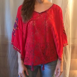 Red fiesta top.